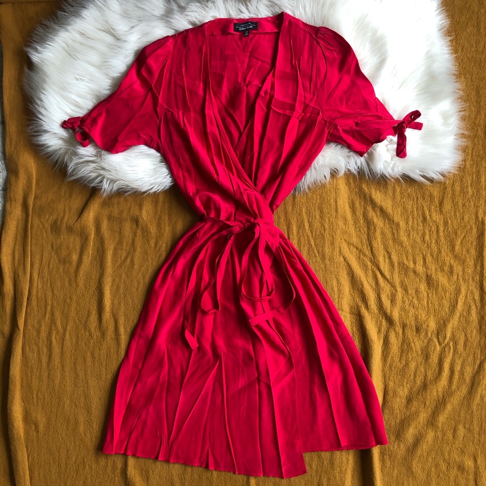 & Other Stories red wrap dress